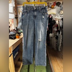 Guess Blue Straight Leg Mid Rise Women's Jeans